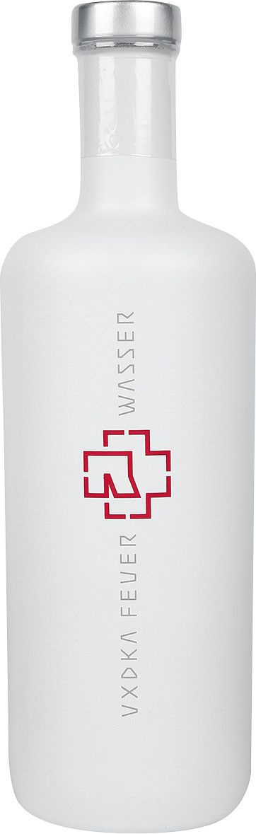 WEIßE Flasche Rammstein Vodka 0,7L Feuer & Wasser 2020 Edition (40% Vol.)